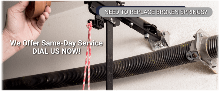 Broken Garage Door Spring Lockport NY